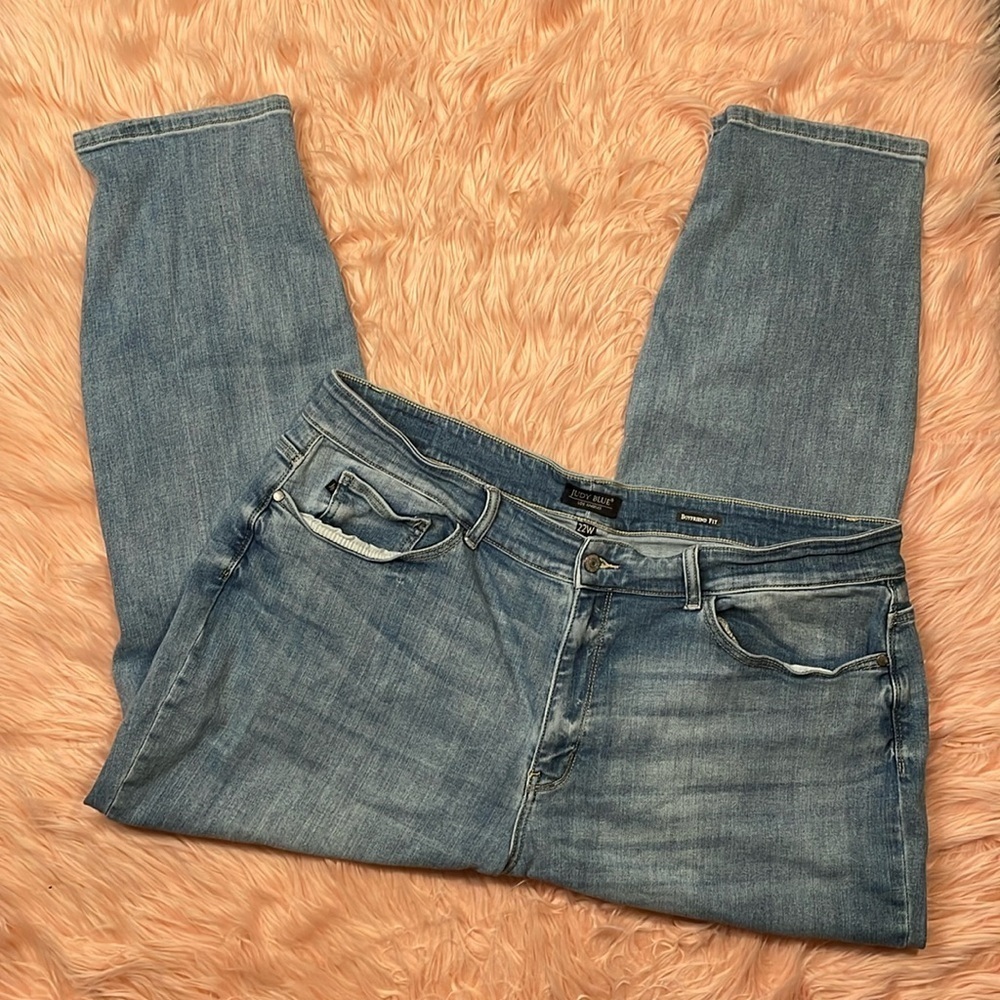 Judy Blue Light Wash Stretch Boyfriend‎ Fit High Rise Jean Size 22W